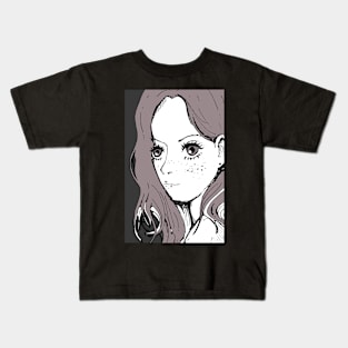 Portrait girl Kids T-Shirt